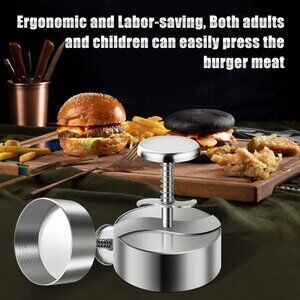 High Quality Hamburger Patty Maker Press Griddle Kit for Flat Top Grill(1 Set)